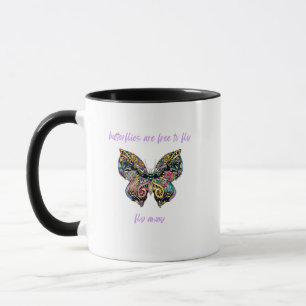 Mug Les papillons sont libres de voler, s'envoler