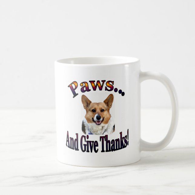Mug Les pattes et donnent des mercis (Droite)