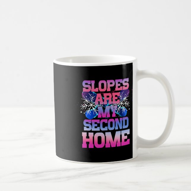 Mug Les pentes sont ma deuxième maison (Droite)