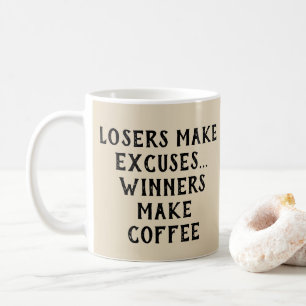 Mug Les perdants font des examens - Les gagnants font 