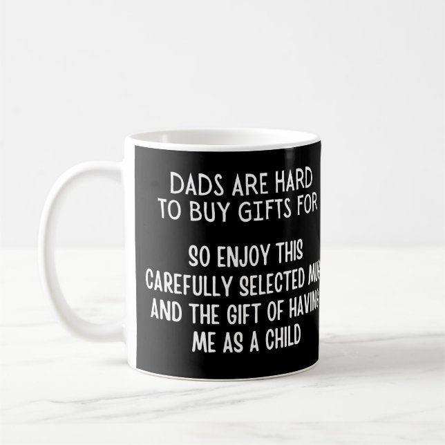 Mug Les Pères Ont Du Mal À Acheter Des Cadeaux Pour (Gauche)