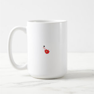 Mug Les pétales de géranium rouge sont représentés dan