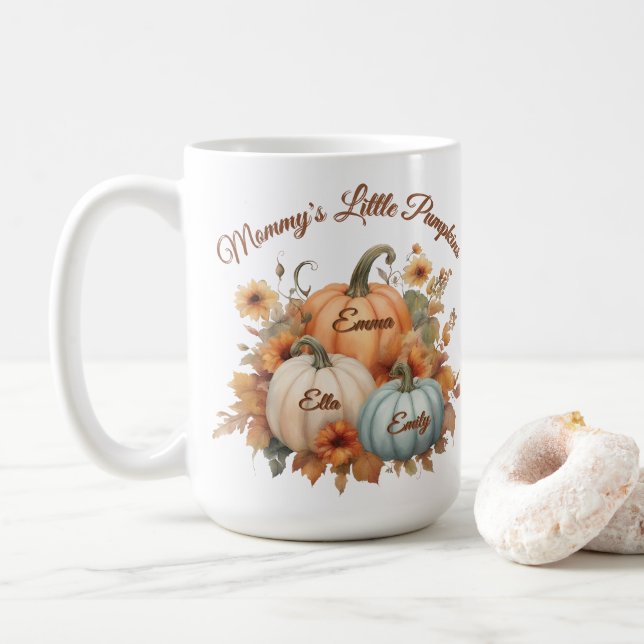 Mug Les petits citrouilles de Maman  (Avec donut)