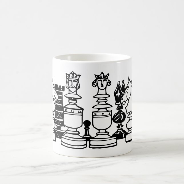 Mug Les pièces d'échecs  (Centre)