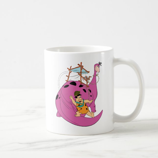Mug Les Pierrafeu | Fred Sliding Down Tail (Droite)