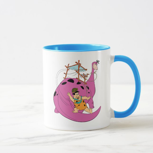 Mug Les Pierrafeu | Fred Sliding Down Tail (Droite)