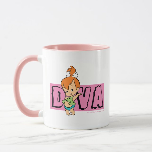 Mug Les Pierrafeu | Galets - Little Diva (Gauche)