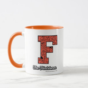 Mug Les Pierrafeu   Monogramme de style collégial