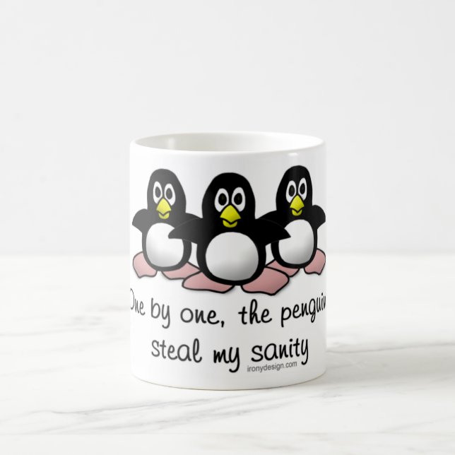Mug Les pingouins volent ma santé d'esprit (Centre)