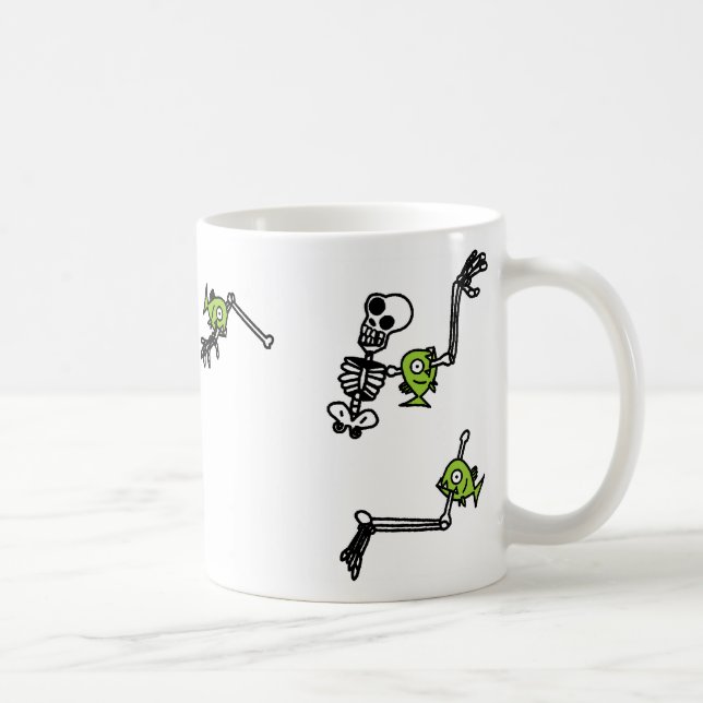 Mug Les piranhas sont frais. (enrouler autour de (Droite)