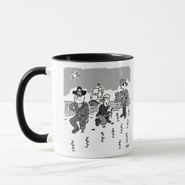 Mug Les pirates jardinent à l'aide d'une jambe en bois (Gauche)