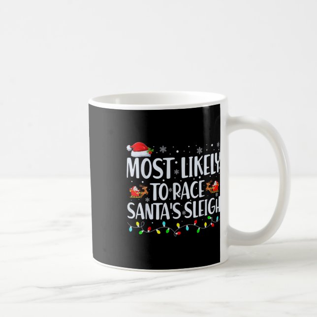 Mug Les Plus Probables De Course Père Noël Sleigh Fami (Droite)