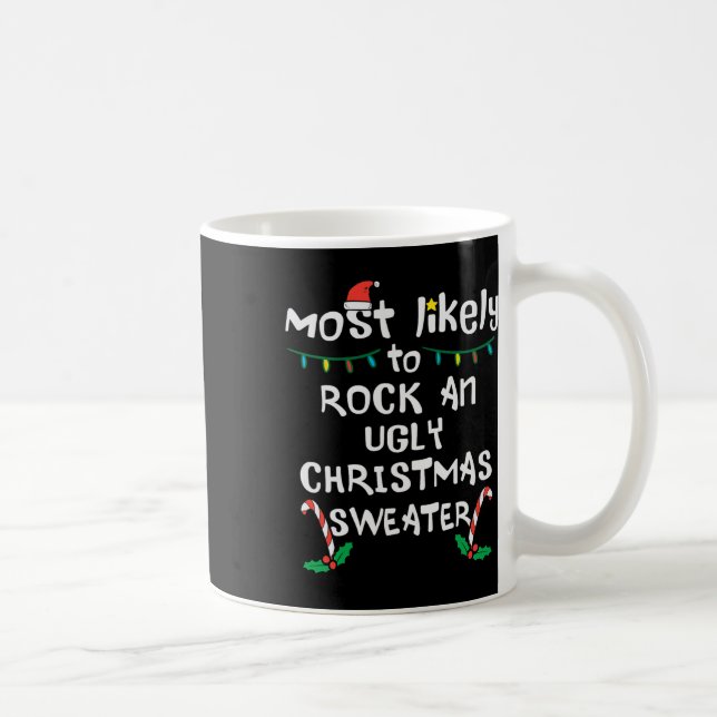 Mug Les plus probables Rock laid Noël Noël famille Mat (Droite)