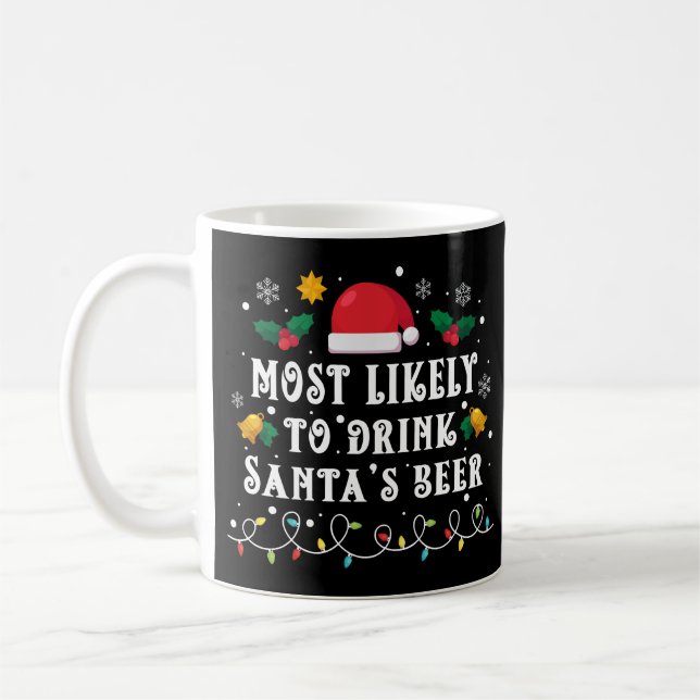 Mug Les plus susceptibles de boire de la bière Père No (Gauche)