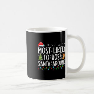 Mug Les Plus Susceptibles De Boss Père Noël Autour D'U