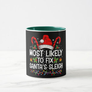 Mug Les Plus Susceptibles De Corriger Père Noël Sleigh