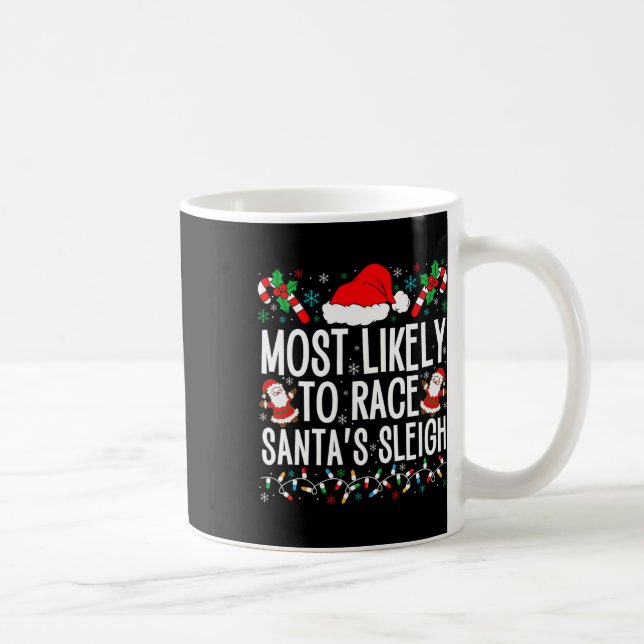 Mug Les Plus Susceptibles De Faire Course Père Noël Sl (Droite)