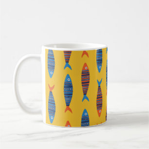 Mug Les poissons brillants sont des motifs sans soudur