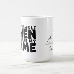 Mug Les poissons tremblent quand ils entendent mon nom