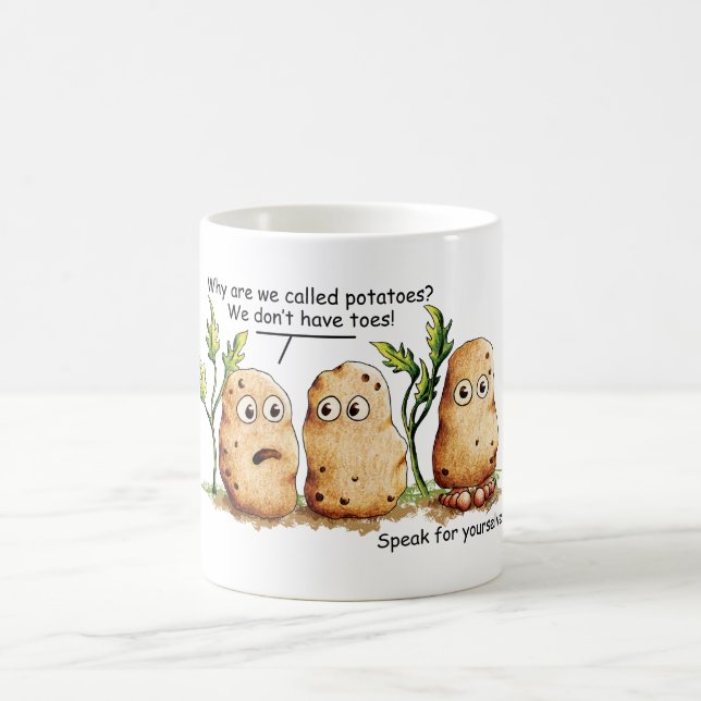 Mug Les pommes de terre cuites ont des orteils amusant (Centre)
