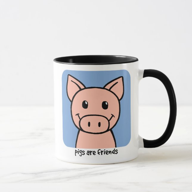 Mug Les porcs sont des amis (Droite)