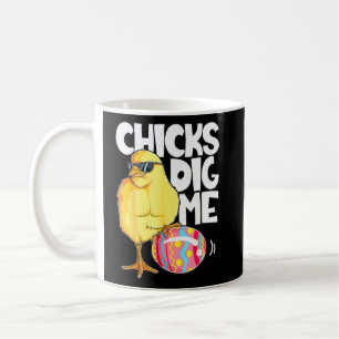Mug Les poules me creusent Drôle OEufs de Pâques Chass