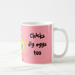 Mug Les poulets creusent aussi des oeufs
