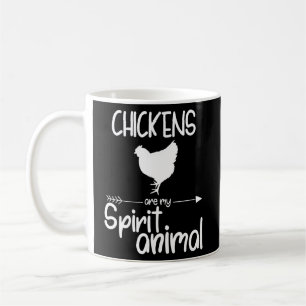 Mug Les Poulets Sont Mon Esprit Animal Pour Hommes Fem