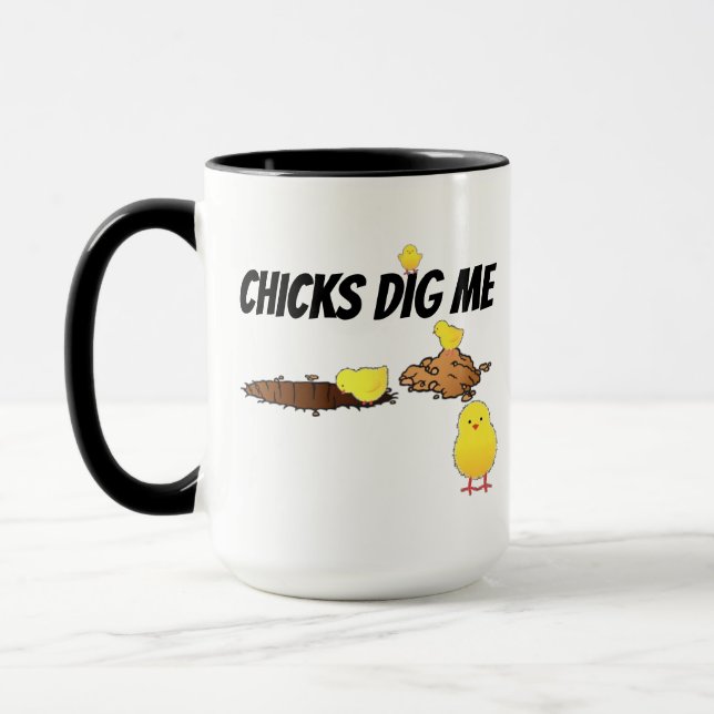 MUG LES POUSSINS M'AIMENT BIEN (Gauche)
