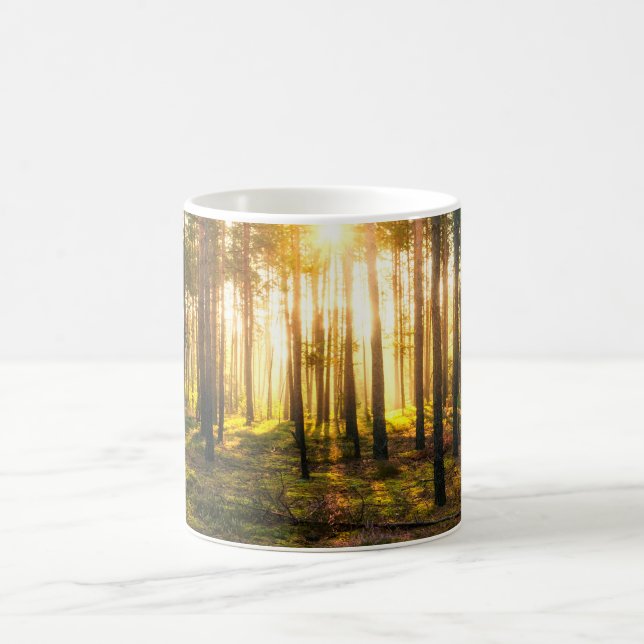 Mug Les poutres du soleil brille dans la pinède (Centre)