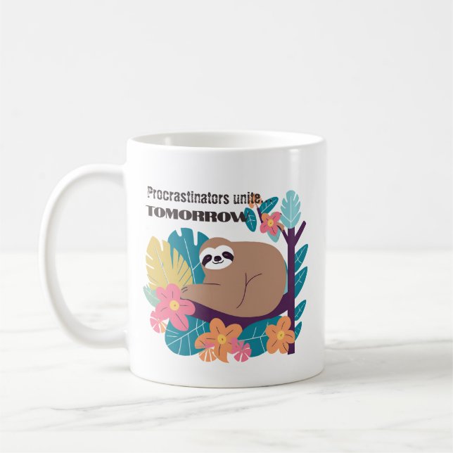 Mug Les Procrastinateurs s'unissent... Demain - Fantas (Gauche)