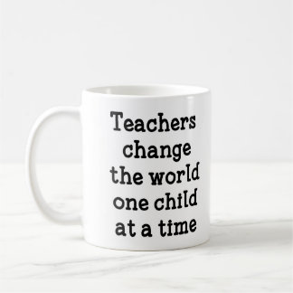 Mug Les professeurs changent l'enfant du monde un