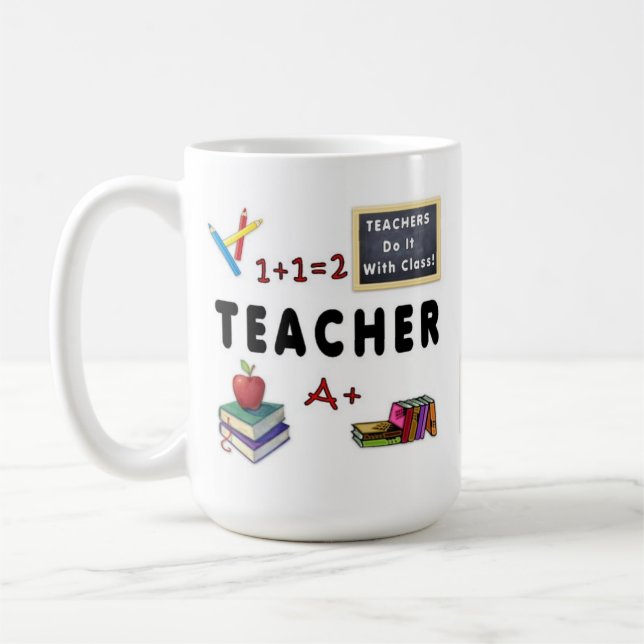 Mug Les professeurs le font avec la classe (Gauche)