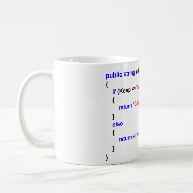 Mug Les programmeurs maintiennent calme et continuent (Gauche)