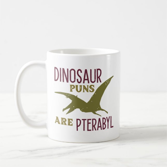 Mug Les Puns De Dinosaure Sont Ptérabyle (Gauche)