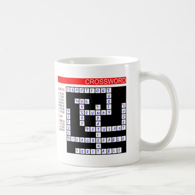 Mug Les Puzzles De Mots Croisés Sont Frustrants (Droite)