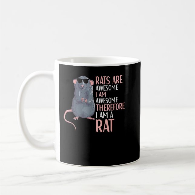 Mug Les Rats Sont Un Super Amusant Rat Lover Appareils (Gauche)