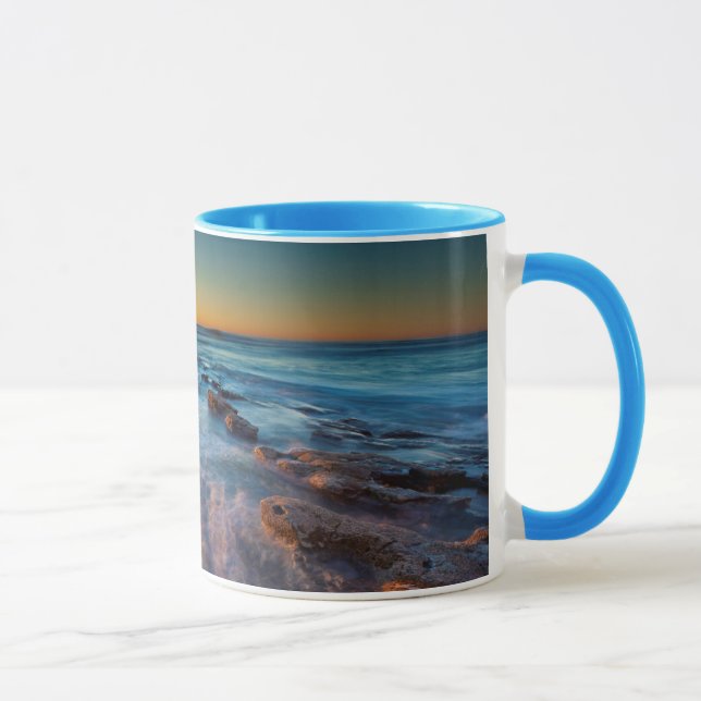 Mug Les rayons du soleil illuminent l'océan Pacifique (Droite)