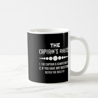 Mug Les règles du capitaine Bateau drôle Humour de pla