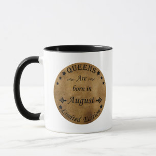 Mug Les reines sont nées en août vintage