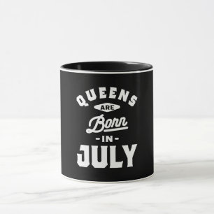 Mug Les Reines Sont Nées En Juillet Anniversaire Cadea