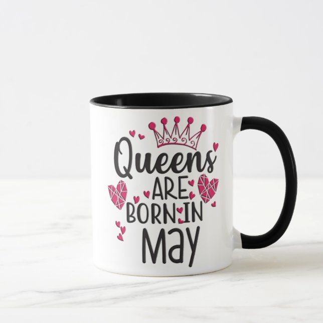 Mug Les Reines Sont Nées En Mai (Droite)