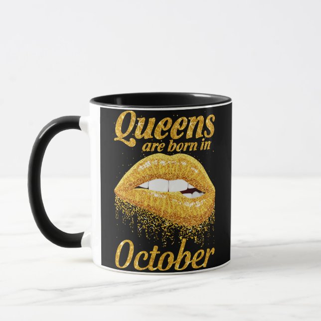 Mug Les Reines Sont Nées En Octobre (Gauche)
