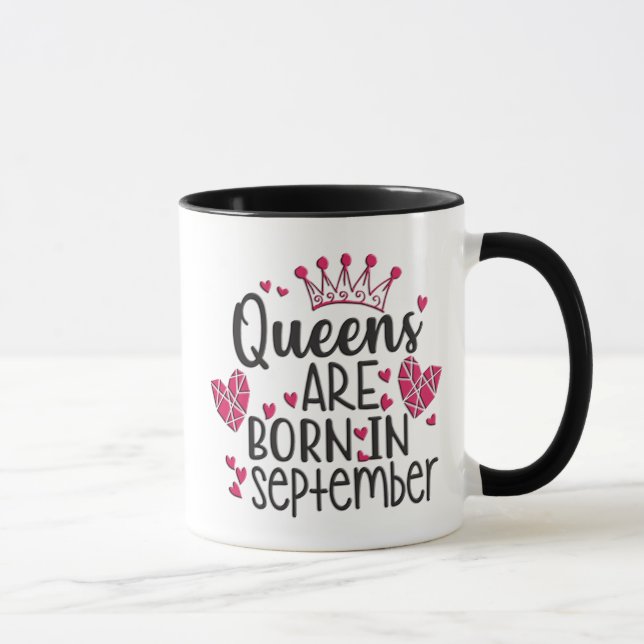 Mug Les Reines Sont Nées En Septembre (Droite)