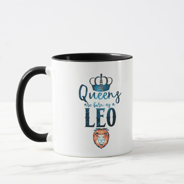 Mug Les reines sont nées sous le signe du zodiaque LEO (Gauche)