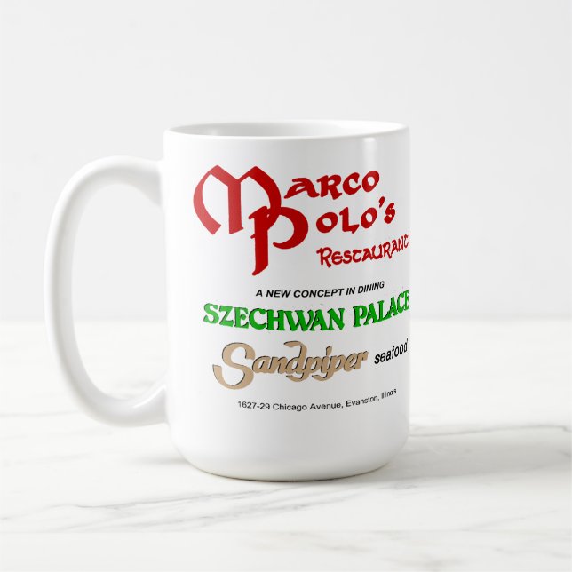 Mug Les restaurants de Marco Polo, Evanston, IL (Gauche)