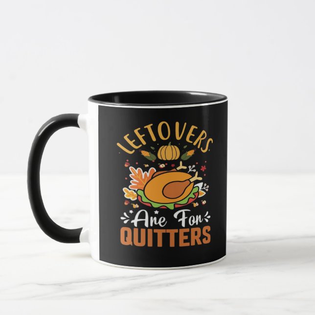 Mug Les Restes Drôle Sont Pour Les Clas De Thanksgivin (Gauche)