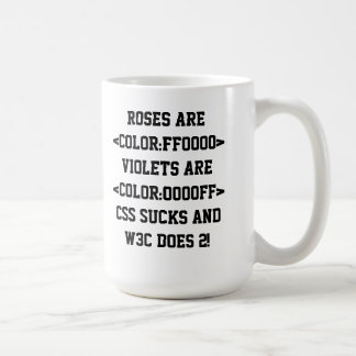Mug Les roses sont couleur : FF0000