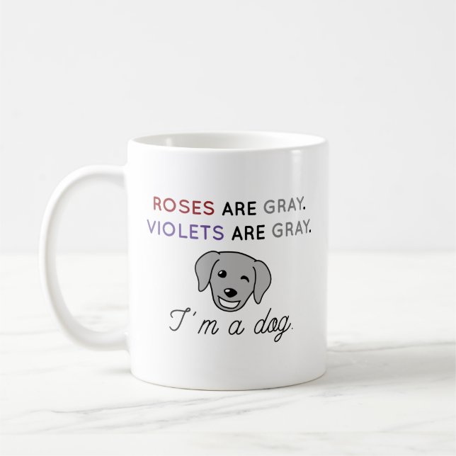Mug Les roses sont gris (Gauche)