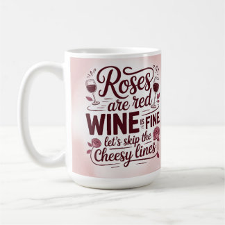 Mug Les roses sont rouges, le vin est bon, sautons les